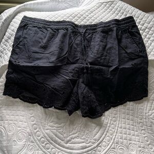 LOFT Embroidered Cotton Shorts